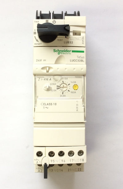 New Other Schneider Electric Motor Starter LUB32 Base LUCC32BL Control 24VDC 8-32A 3-Pole