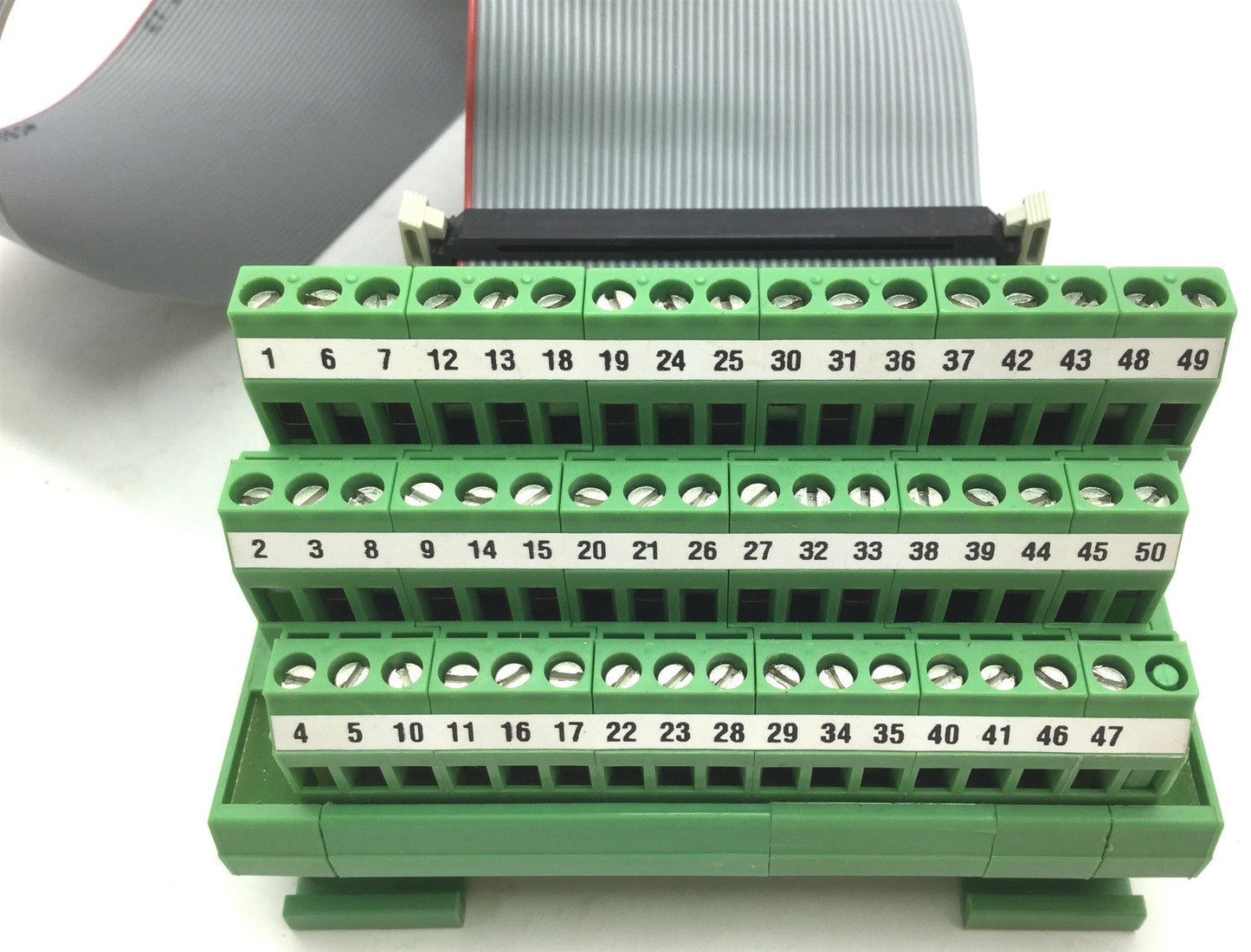 Used Phoenix Contact FLKMS 50 Varioface Breakout Interface Module w/Ribbon Cable
