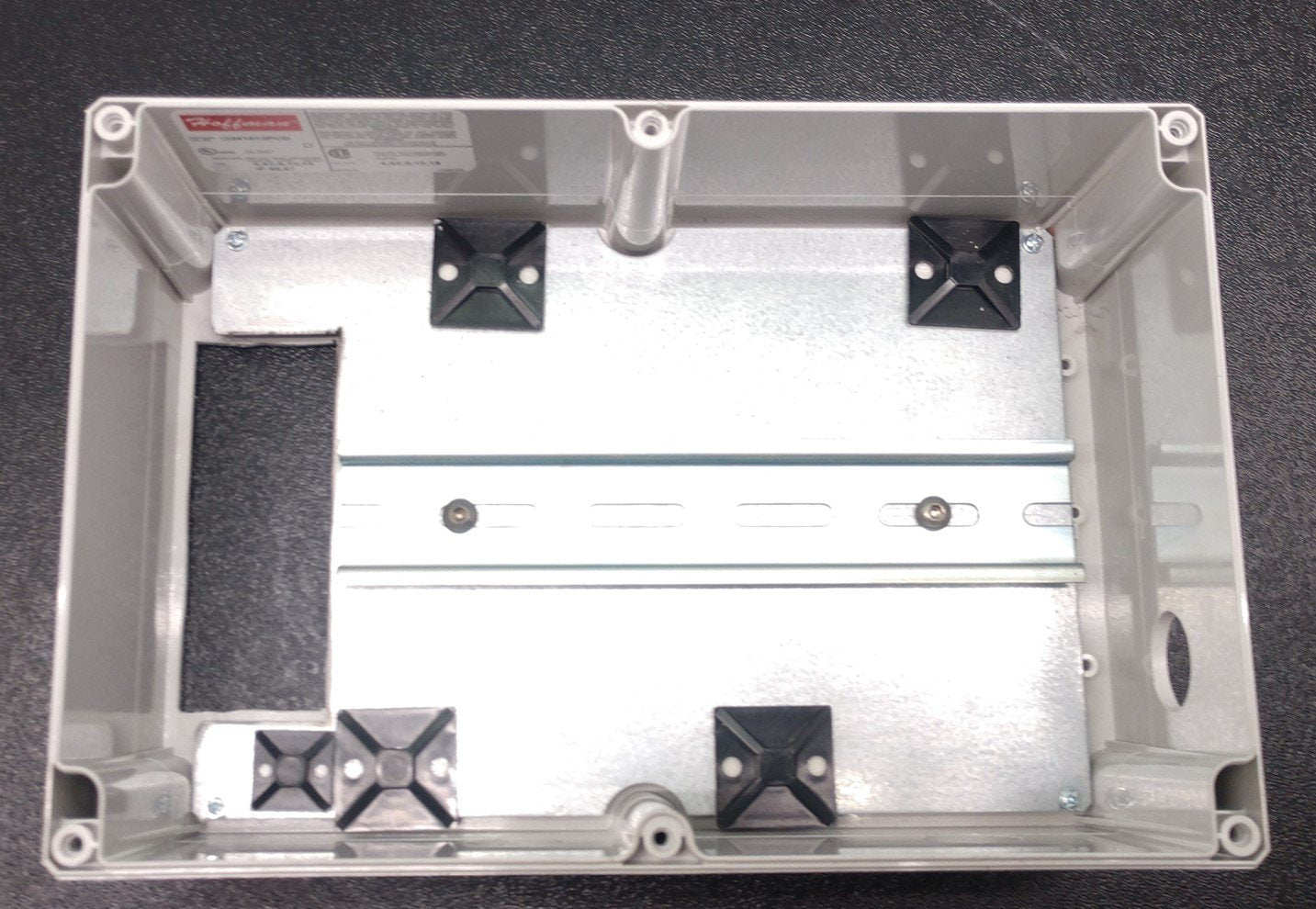 Used Hoffman Q241612PCD Enclosures Polycarbonate, 4 Holes, 9-1/2" x 6-1/4" x 4-7/8"