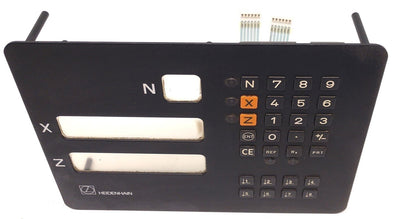 Used Heidenhain Operator Interface Panel, Three Displays,10-3/8" x 8" x 2-1/8"