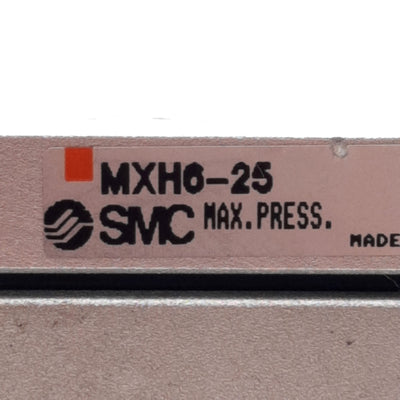 Used SMC MXH6-25 Compact Cylinder Linear Guide Slide Table, Stroke: 25mm, Bore: 6mm