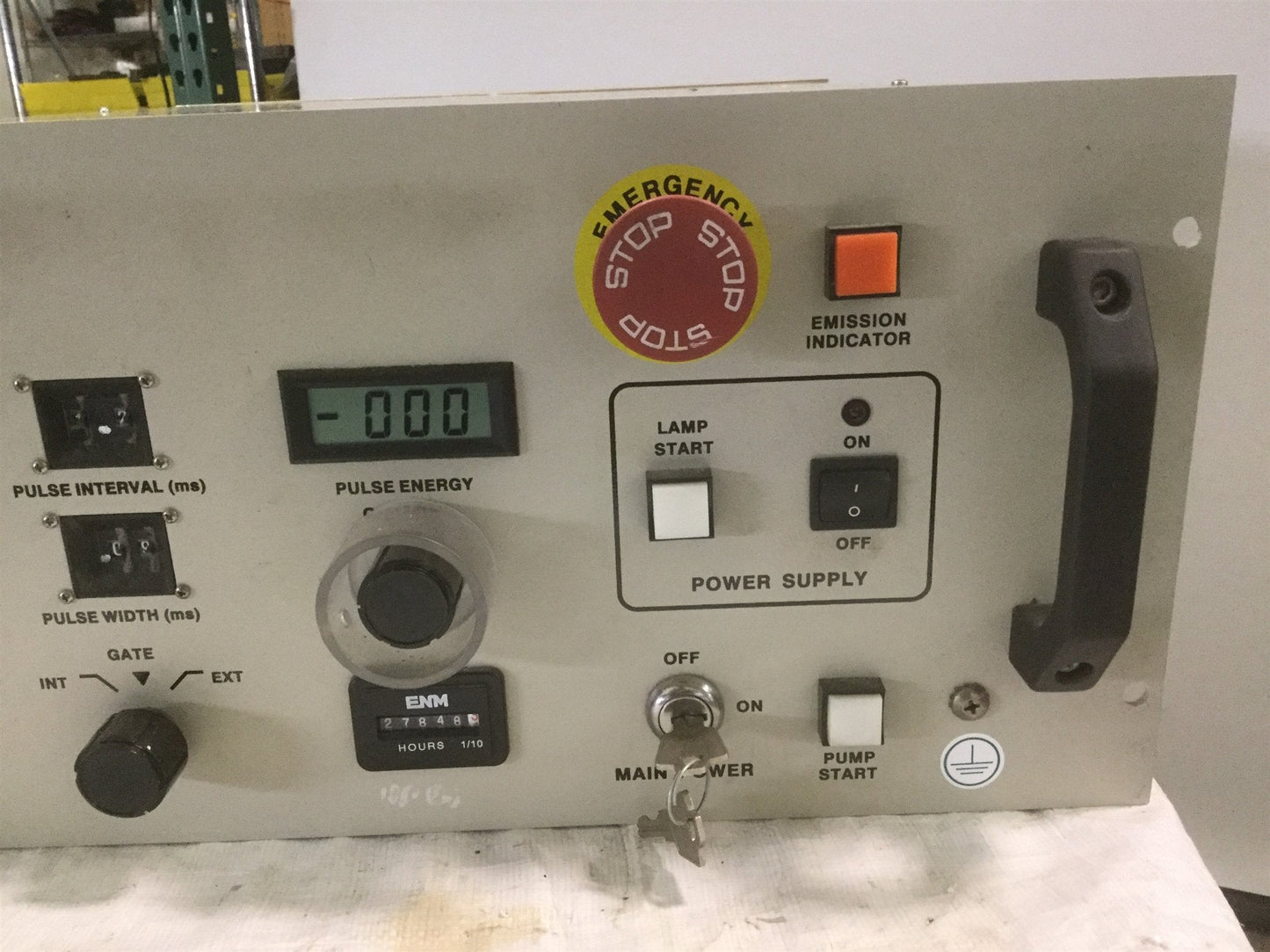 Used Lee Laser 010348-001 Power Supply PWM Laser Control 220VAC 60Hz 1-Phase 40A -7
