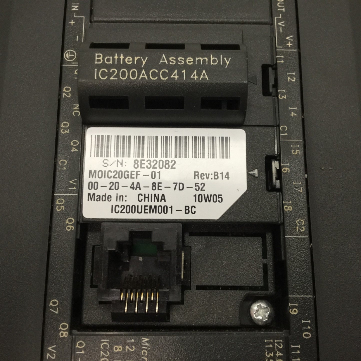 Used GE Fanuc IC200UDD220-BC Micro PLUS Controller W/ IC200UEM001-BC Ethernet Module