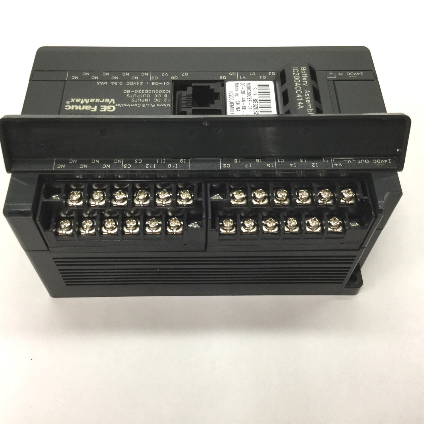 Used GE Fanuc IC200UDD220-BC Micro PLUS Controller W/ IC200UEM001-BC Ethernet Module