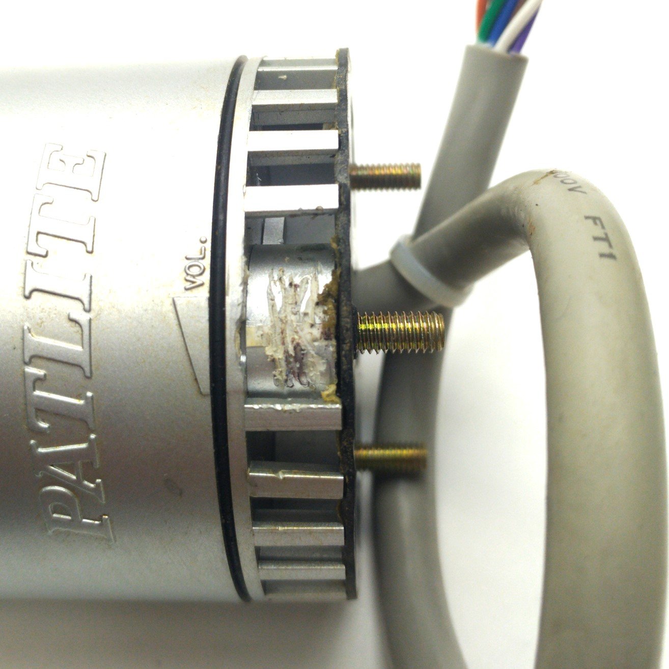 Used Patlite LES-UFBW Signal Tower RAG Flashing Alarm 24VAC/DC *Volume Lever Broken*