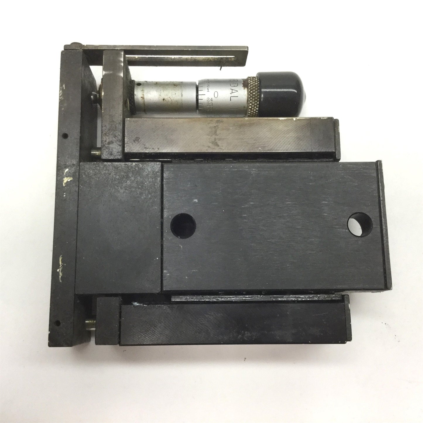 Used Parker Linear Stage Carriage, Dimensions: 2.625" x 2.625", Travel: 0.5"