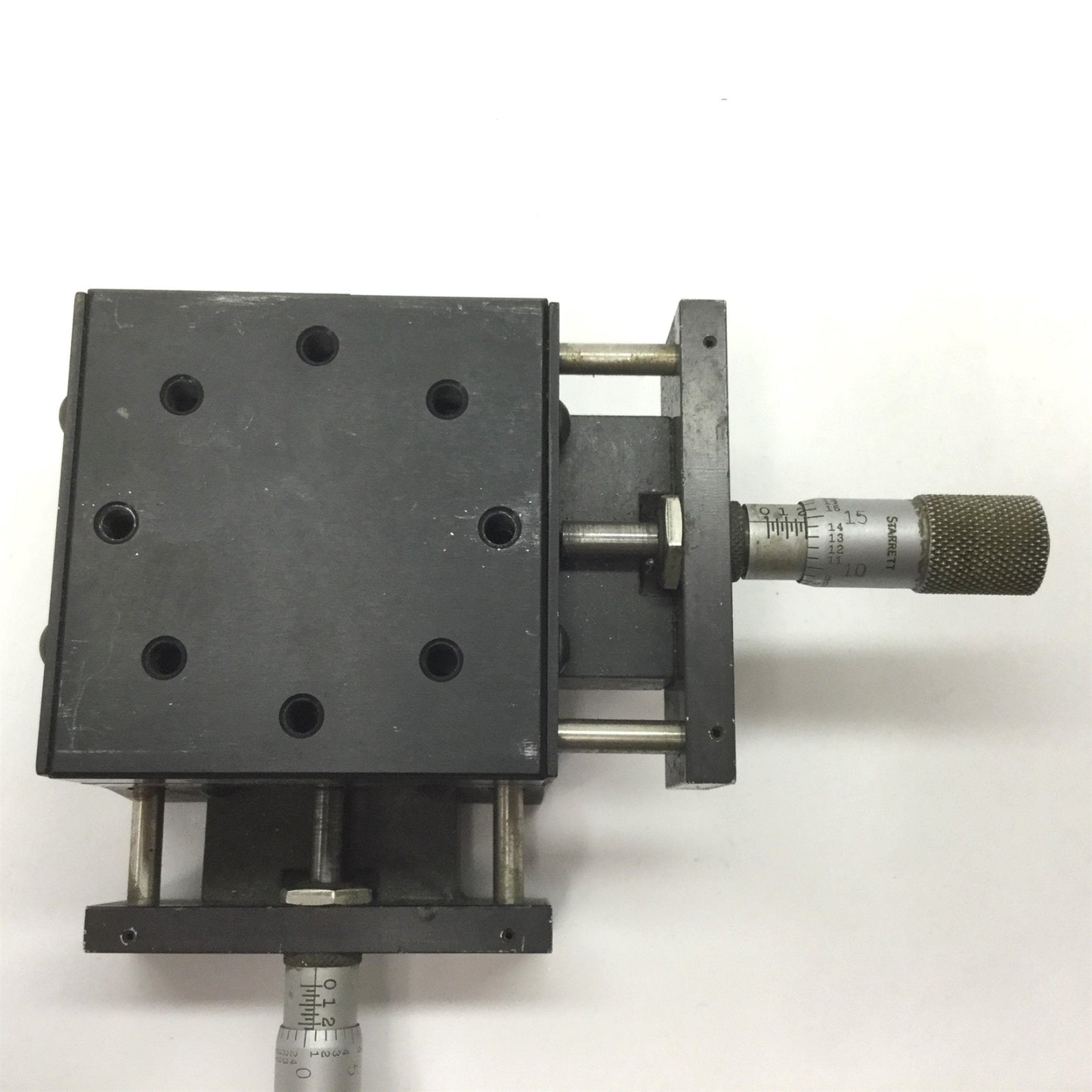 Used Parker X and Y Stage, Carriage Dimensions: 2.625" x 2.625", 0.5" Travel per Axis