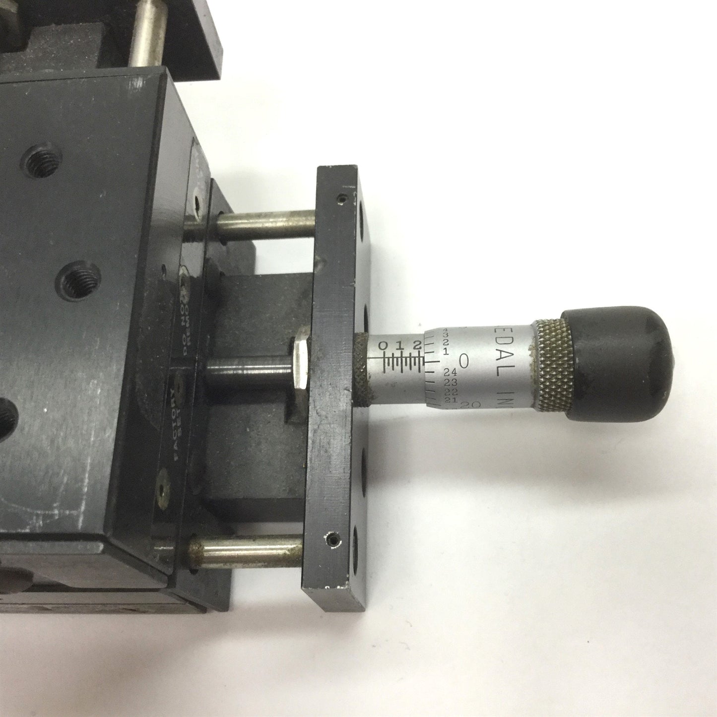 Used Parker X and Y Stage, Carriage Dimensions: 2.625" x 2.625", 0.5" Travel per Axis