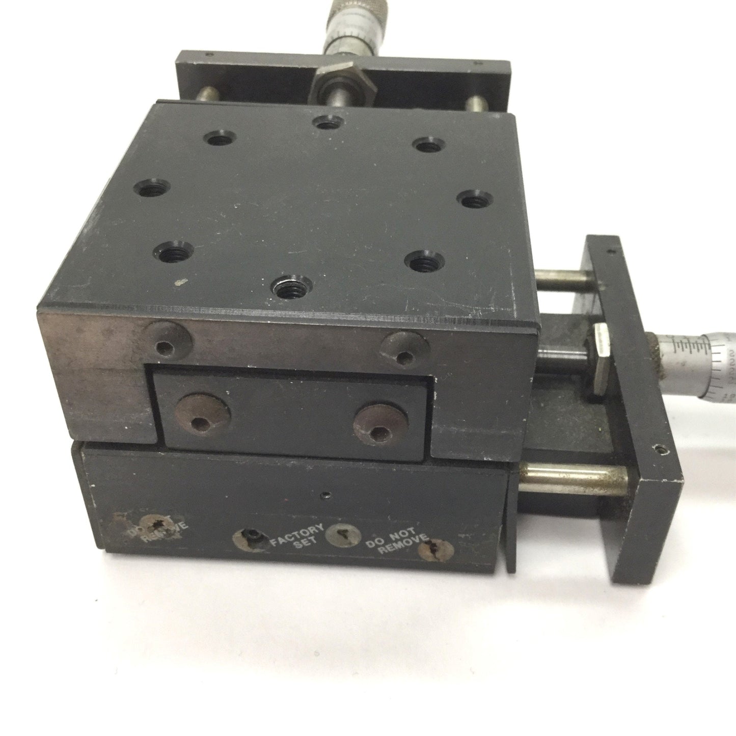 Used Parker X and Y Stage, Carriage Dimensions: 2.625" x 2.625", 0.5" Travel per Axis