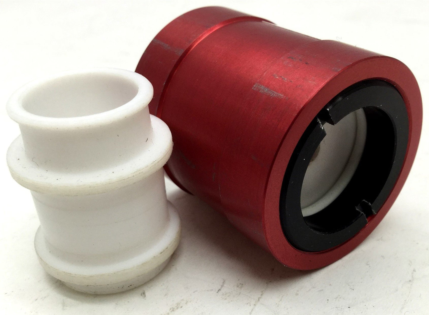 Used GSI Lumonics Laser Front Aperture, 4.4mm Opening, JK 700, JK 702, Red