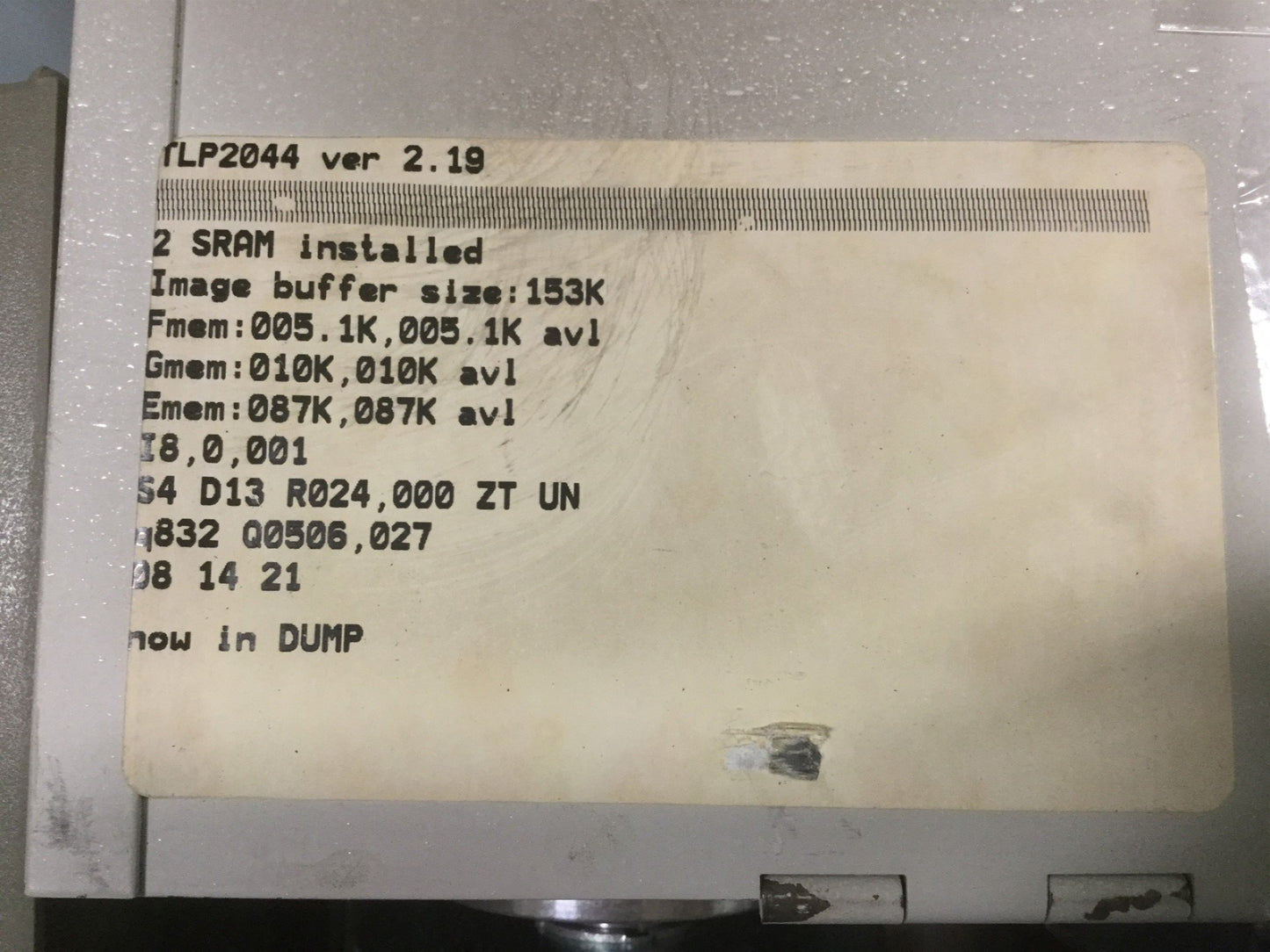 Used Eltron TLP 2044 PSA 103120-001 Thermal Transfer Label Barcode Printer 115VAC