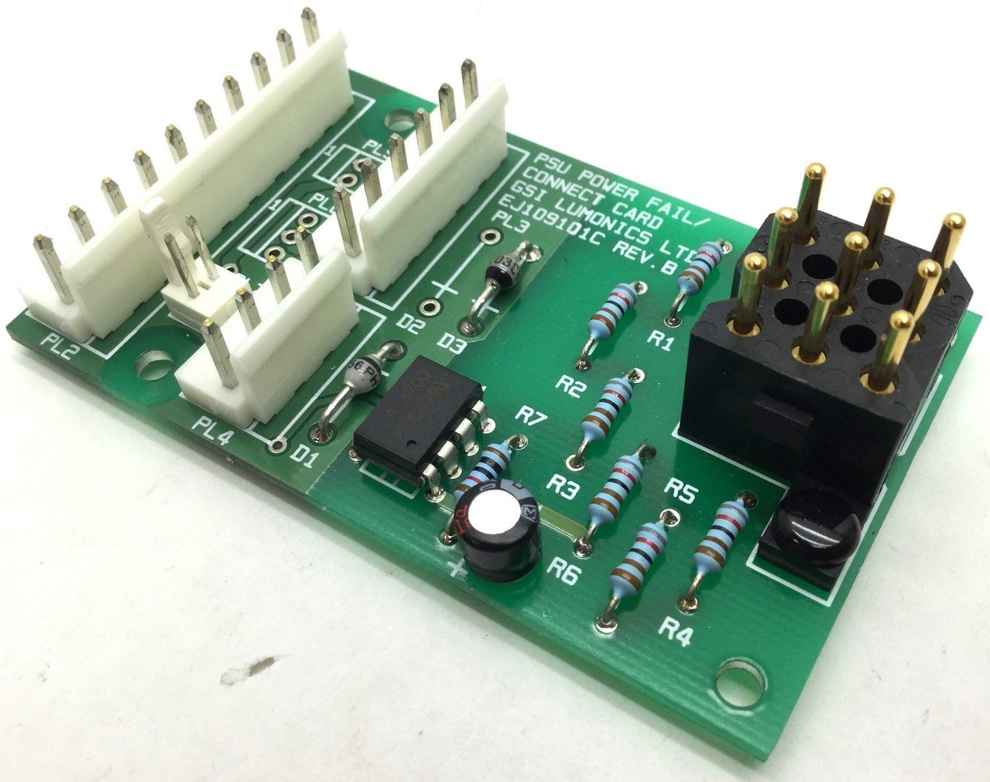 Used GSI Lumonics EJ109101C Laser PSU Power Fail/Connect Card Rev B JK700 JK702