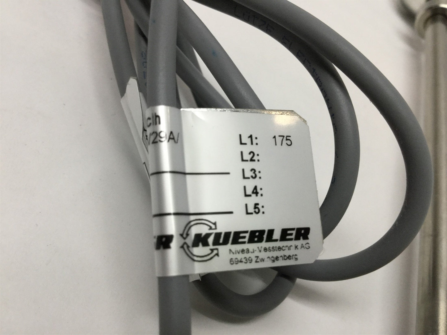 New KSR Kuebler ERV 1/2-VU-L 200/8-V29A-1 Magnetic Float Switch Liquid Level Sensor