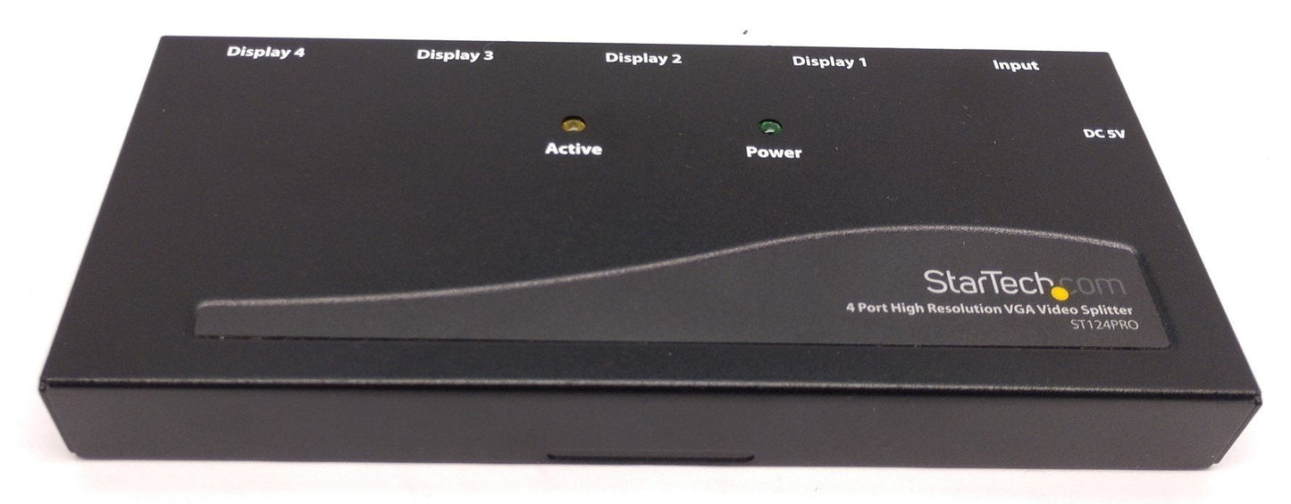 Used StarTech ST124PRO 4 Port High Resolution 350MHz VGA Video Splitter