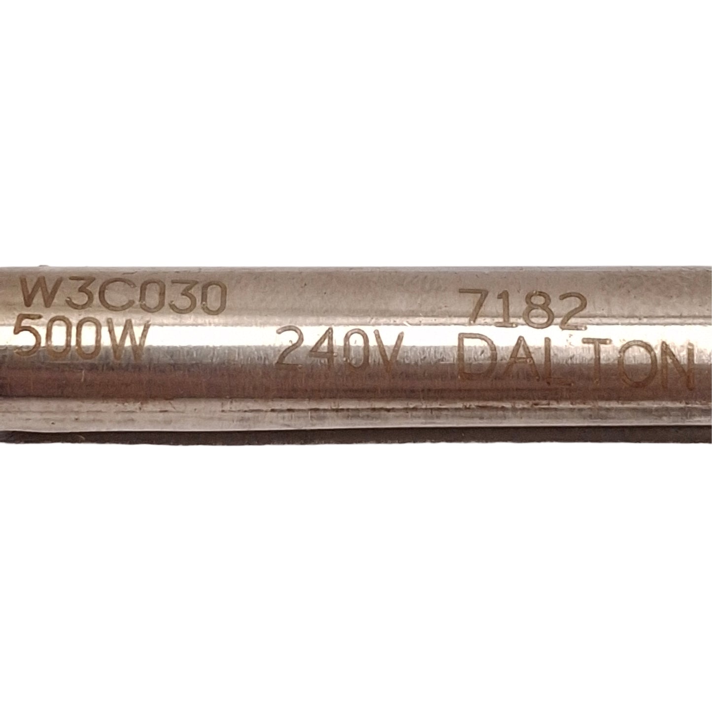 Used Dalton W3C030 Cartridge Heater, 500W, 240V, Diameter: 3/8", Length: 3"