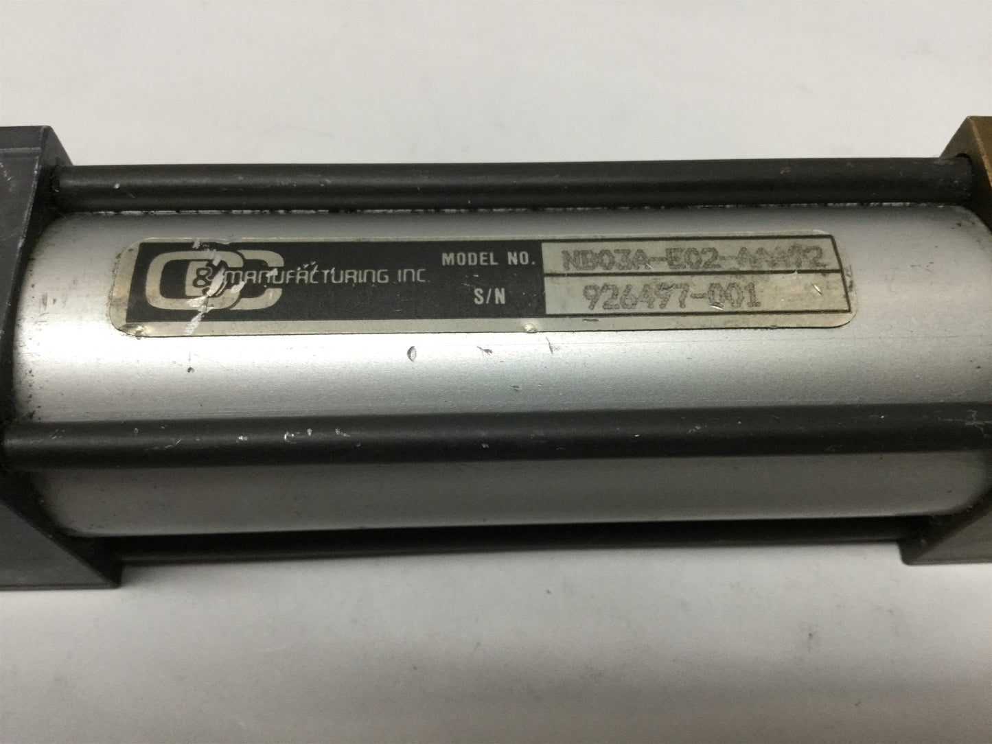 Used C&C / Norgren NB03A-E02-AAA92 Tie Rod Air Cylinder 1-1/8" Bore, 3" Stroke