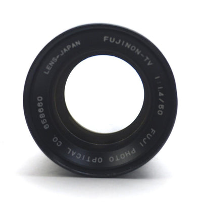 Used Fuji Fujinon-TV Machine Vision Camera Lens 50mm Aperture F/1.4 C Mount *Debris*