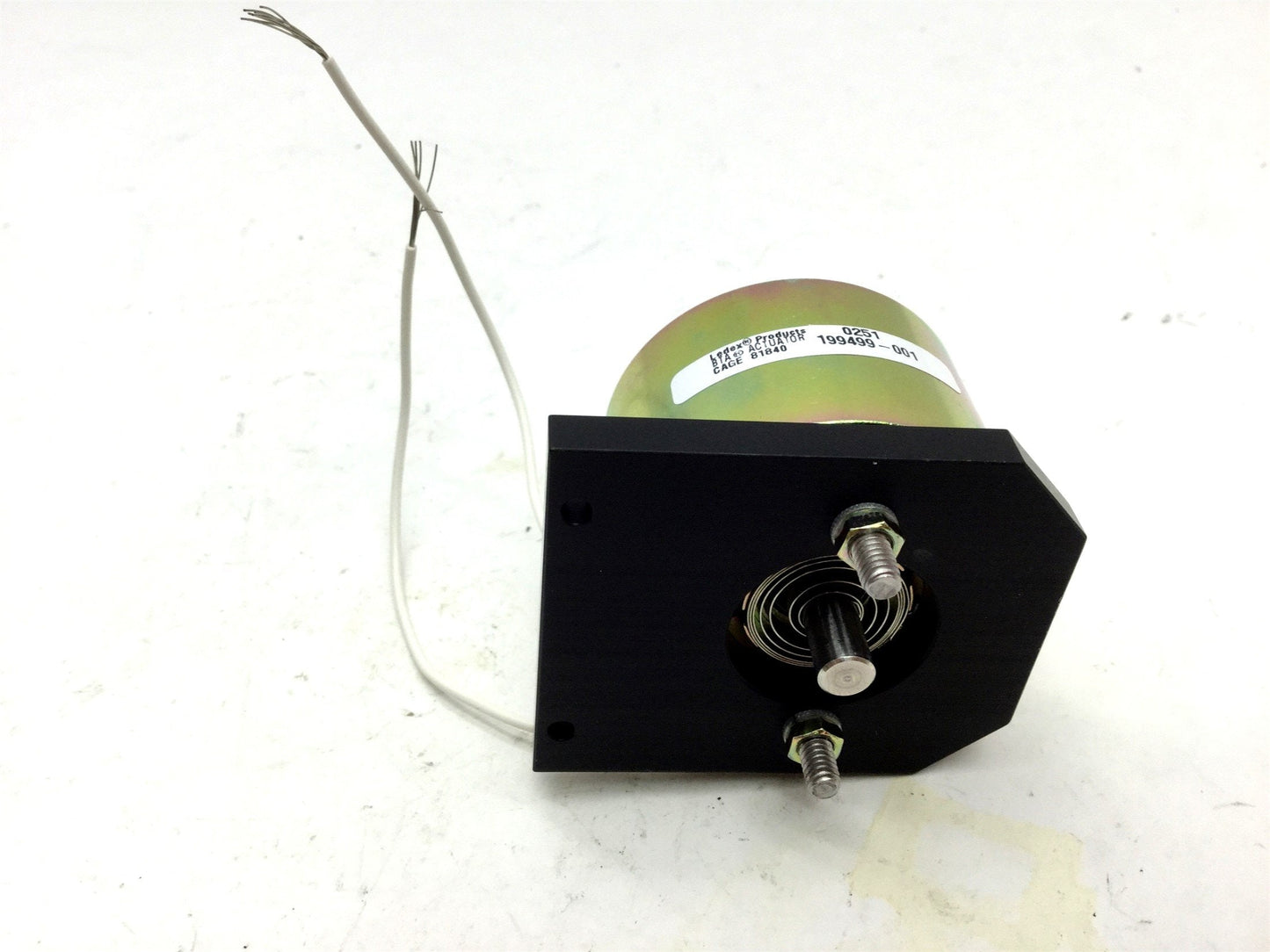 Used Ledex 199499 BTA Rotary Solenoid Brushless Torque Actuator 12VDC, 0.25" 45ø