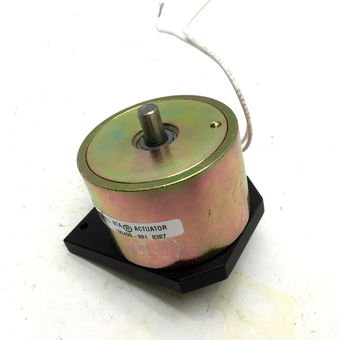 Used Saia 199499 BTA Rotary Solenoid Brushless Torque Actuator 12VDC, 0.25" 45ø