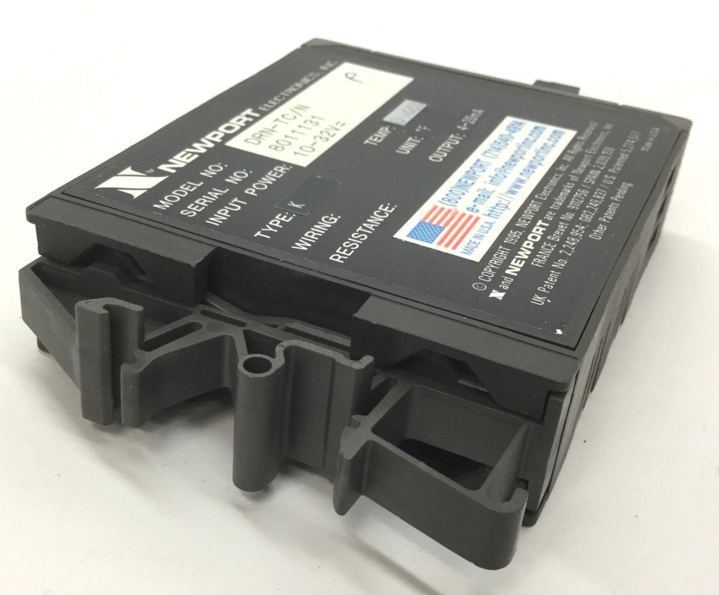 Used Newport DRN-TC/N Signal Conditioner, RS232C Communication, Type K Thermocouple