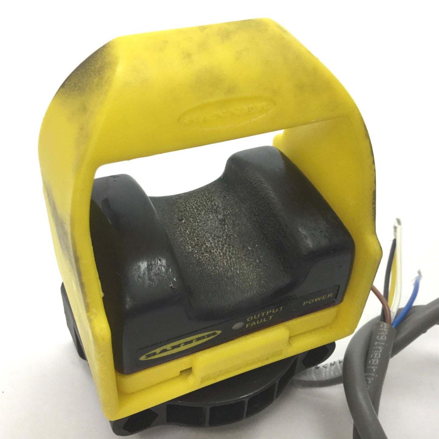 Used Banner STBVR81L Safety Touch Button, With OTC-1-YW Guard, Input: 20-30VAC/DC