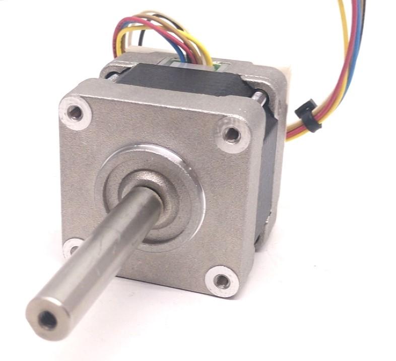 Used Hurst H17040434 Hybrid Stepper Motor Series H17, 4VDC, 4 Phases, Nema 17, 1.8ø