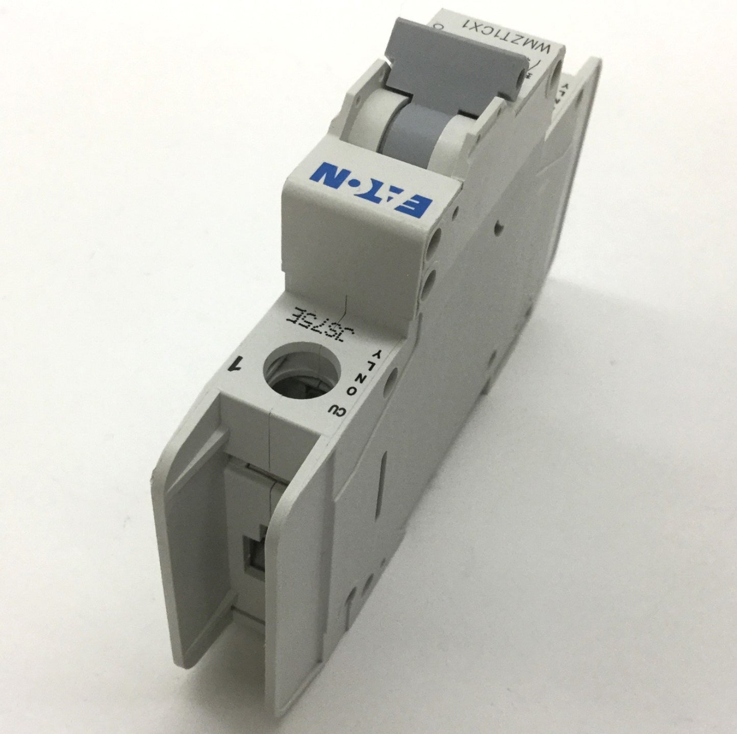 Used Eaton WMZT1CX1 Circuit Breaker, 1-Pole, Rating: 1.5A 48VDC 277VAC, DIN Rail