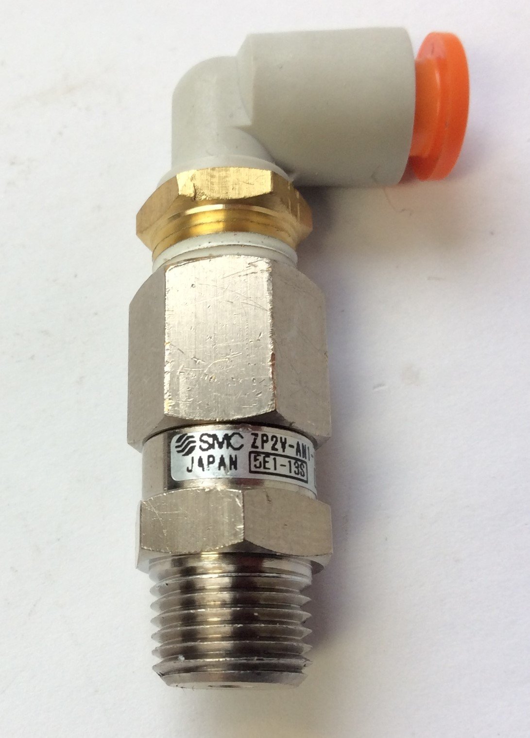 Used Lot of 3 SMC ZP2V-AN1-10 Pneumatic Vacuum Saving Valves 1/8" NPT Orifice: 1.0mm