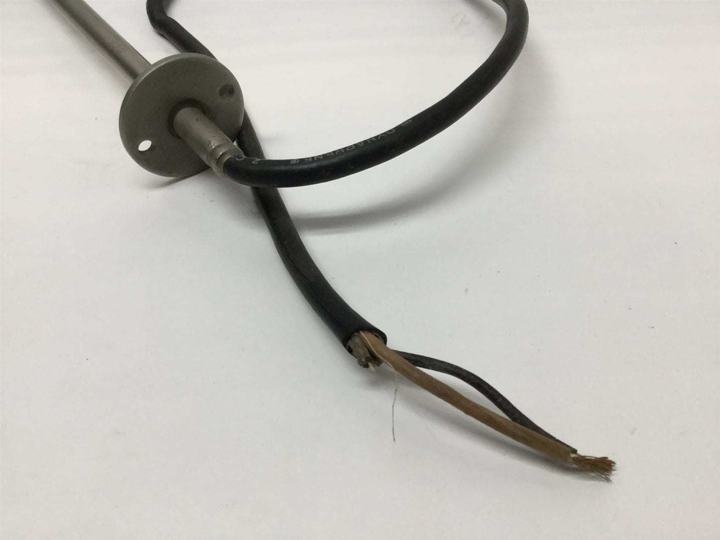 Used Hotwatt SC37-12 Flanged Cartridge Heater Rod Element 65W 115VAC, 3/8" Dia, 12" L