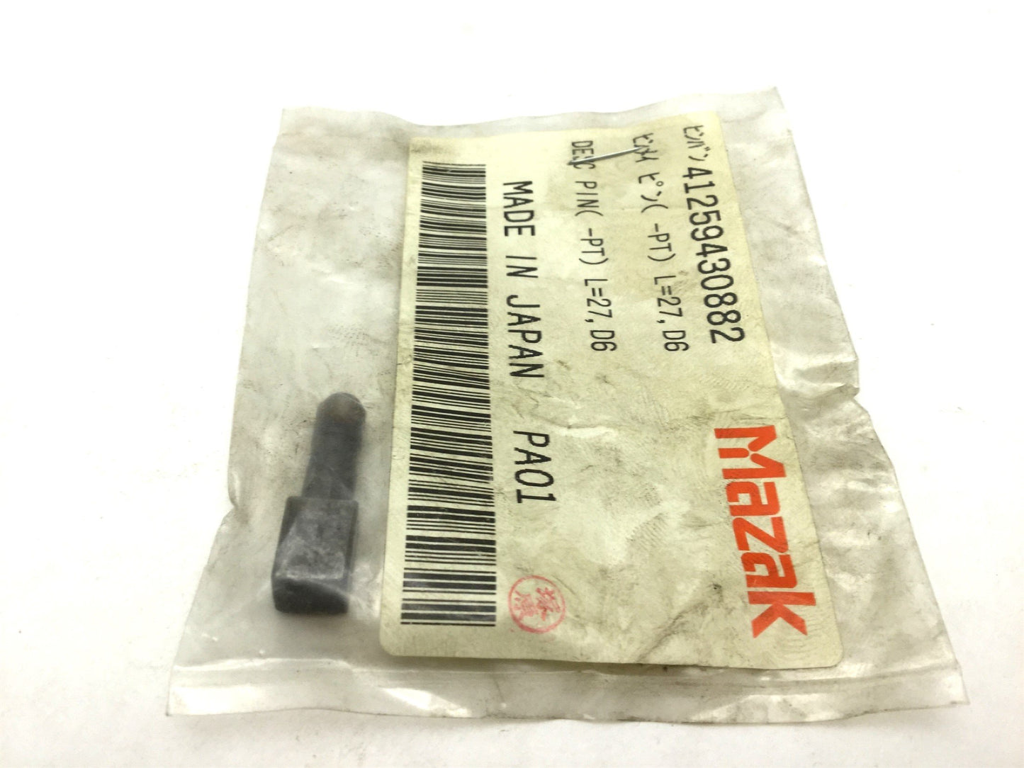 New Mazak 41259430882 Desc Pin Length: 27mm Diameter: 6mm CNC Machinery PA01