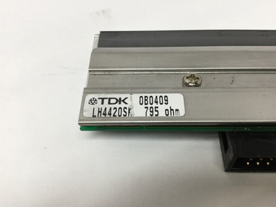 Used TDK LH4420SK Print Head 795 Ohm 203 DPI, for Sato Thermal Printer M8480/M8485