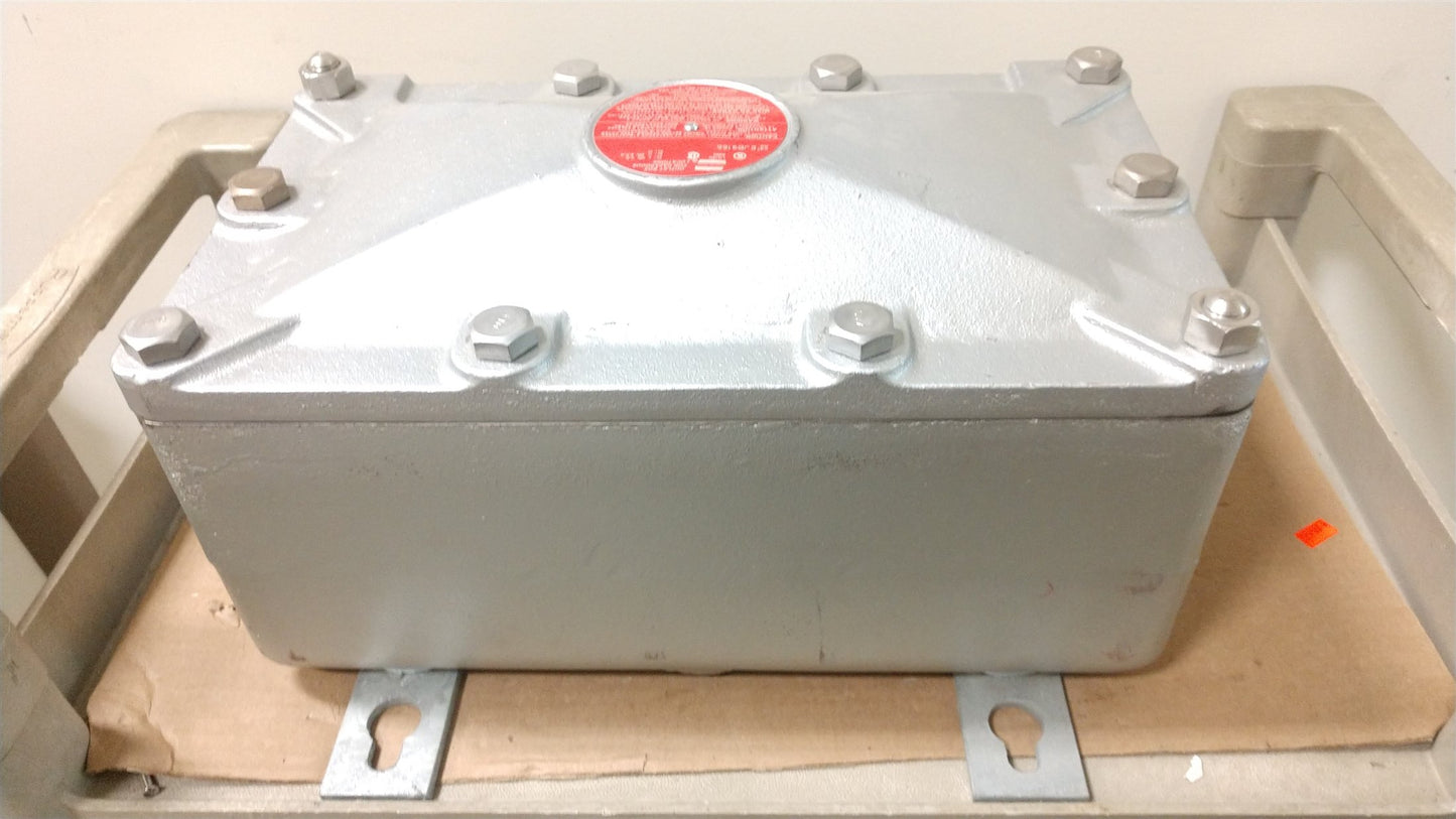 Used Crouse-Hindes EJB9166 Cast Iron Junction Box for Hazardous Locations 9 x 16 x 6