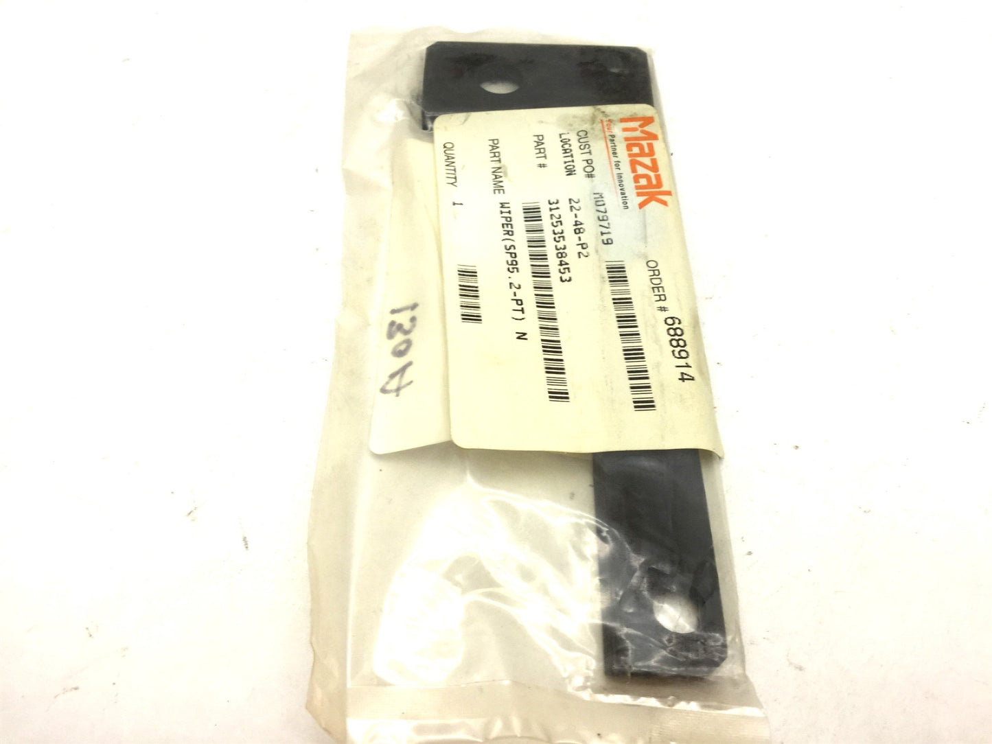 New MAZAK 31253538453 DESC Wiper SP95.2-PT NBR&SPCC L: 168.5mm H: 59.5mm T5 W20/30