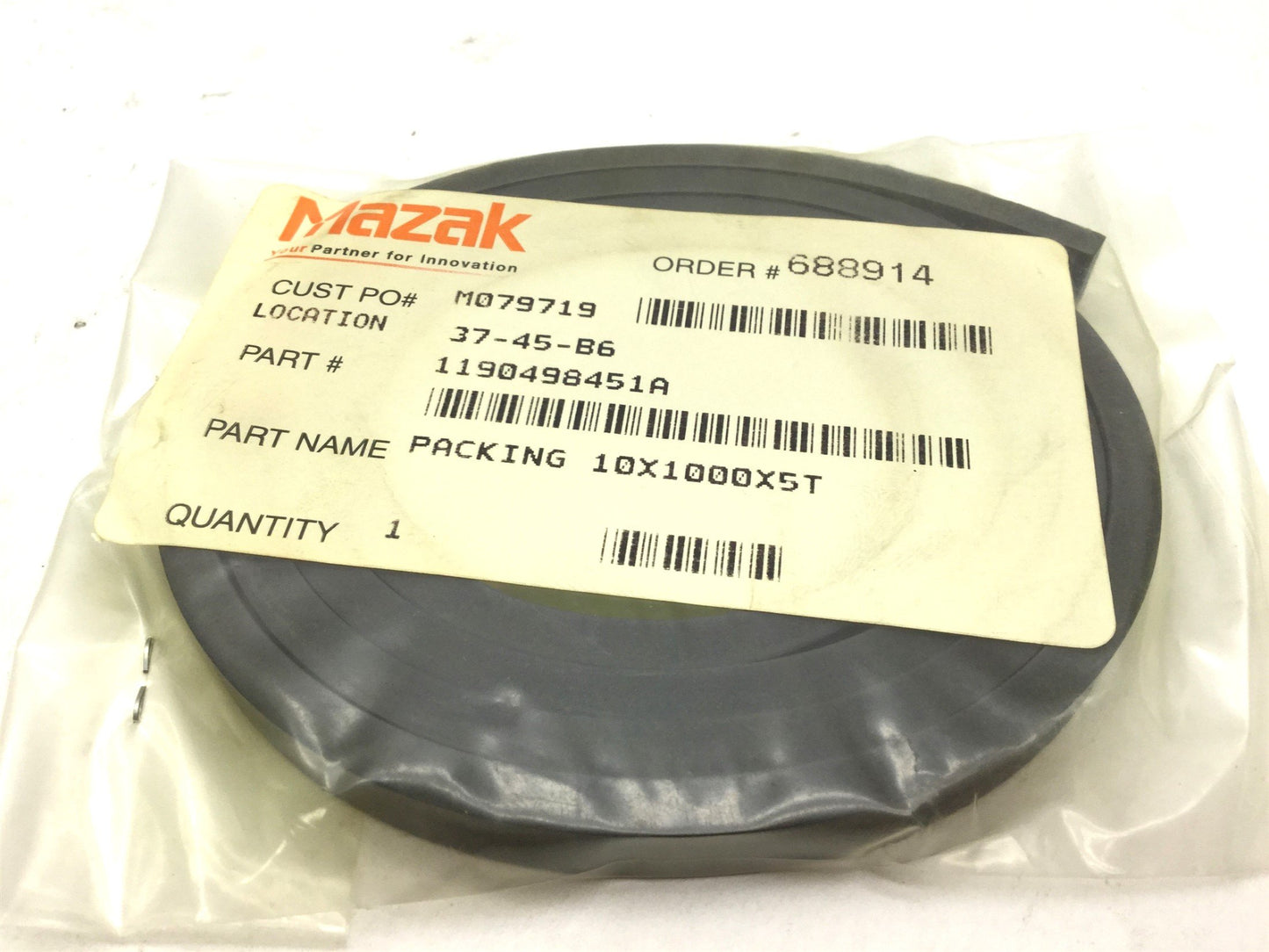 New MAZAK 1190498451A Packing 10X1000X5T, Width: 10mm Length: 1000mm Depth: 5mm