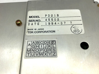 For Parts Mazak TDK Corporation PD21B CNC Manufacturing Power Supply Board *For Parts*