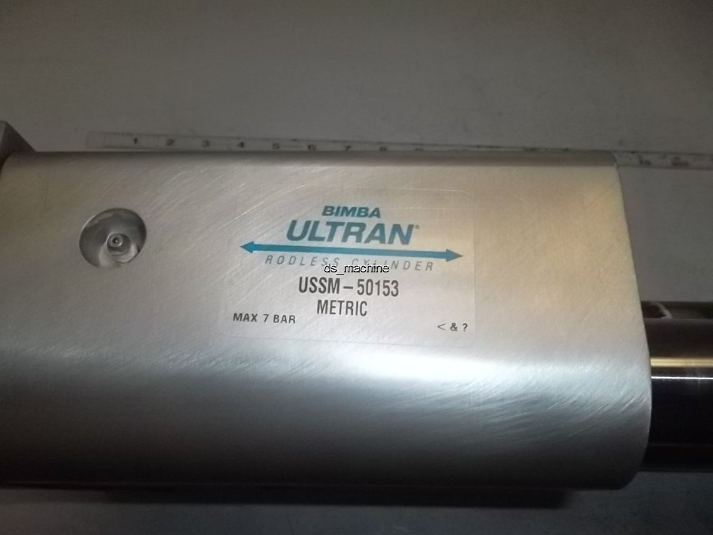 Used Bimba USSM-50153 Ultran Rodless Cylinder 6" Stroke