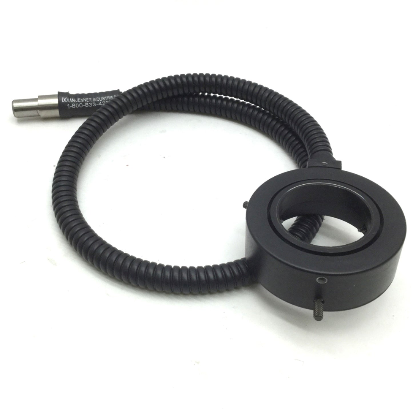 Used Dolan Jenner A3739M Fiber Optic Microscope Ring Light 60mm ID, 15mm In, 36" Long