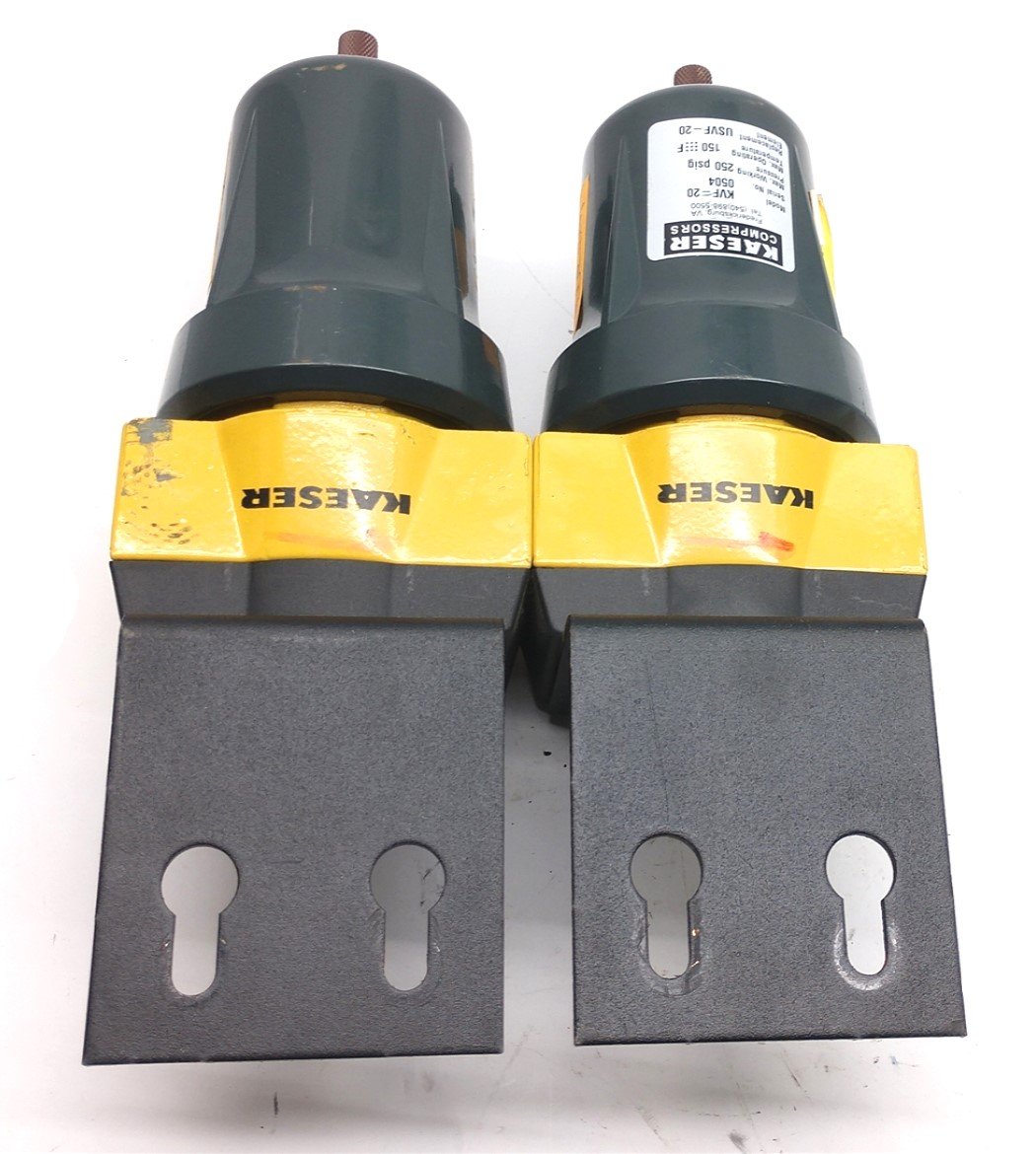Used Lot of 2 Kaeser Compressors KVF-20 Vapor Absorbers, 1/2" NPT 250PSIG, 150°F