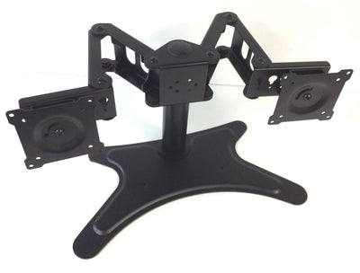 Used DoubleSight DS-224STA Dual 24" LCD Monitor Display Flex Stand Adjustable, Black