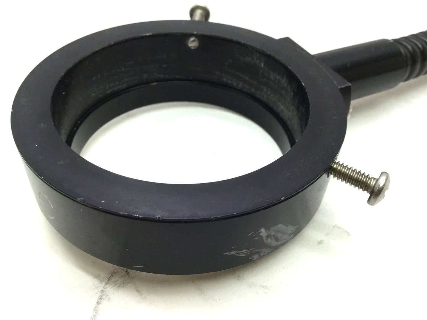 Used Fostec Fiber Optic Light Ring, 8mm Bundle, ID: 50mm Ring, 16mm Input, 33" Length