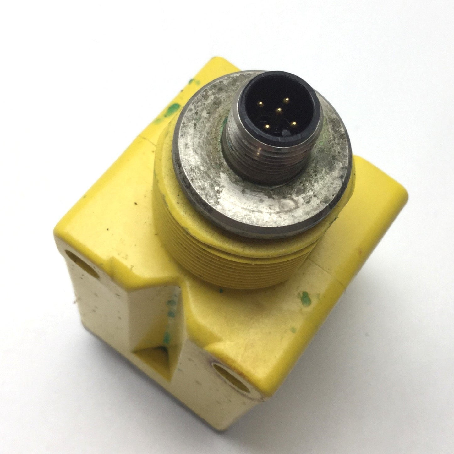 Used Banner Q45ULIU64ACRQ6 Ultrasonic Sensor, Range: 100-1400mm, 15-24VDC, *Residue*