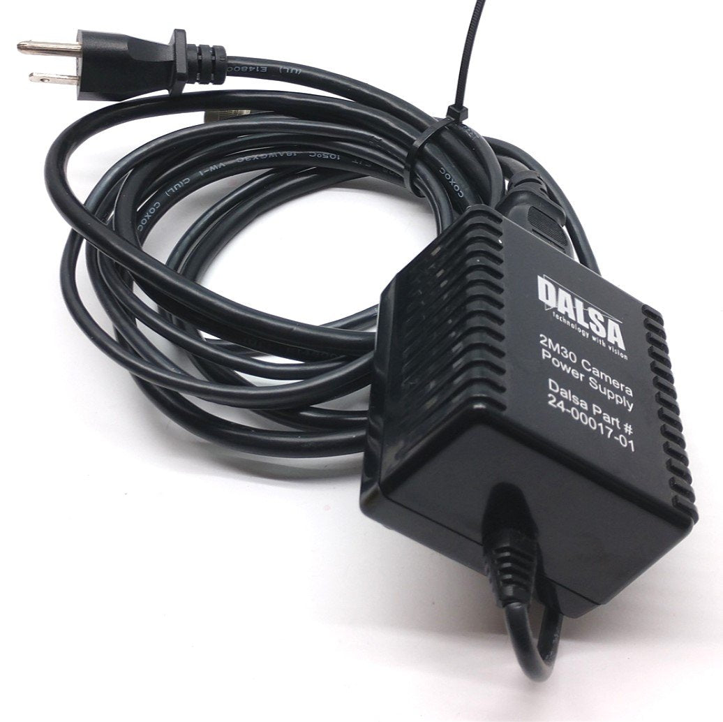 Used Dalsa 24-00017-01 2M30 Camera Power Supply 100-240VAC, 50/60Hz, .40-.167A, 24VDC