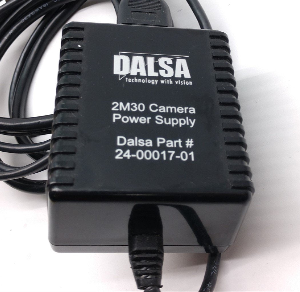 Used Dalsa 24-00017-01 2M30 Camera Power Supply 100-240VAC, 50/60Hz, .40-.167A, 24VDC