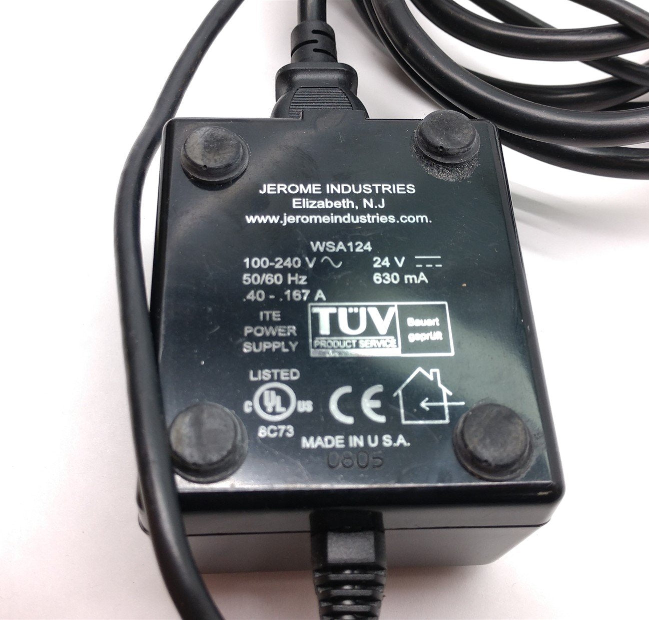 Used Dalsa 24-00017-01 2M30 Camera Power Supply 100-240VAC, 50/60Hz, .40-.167A, 24VDC