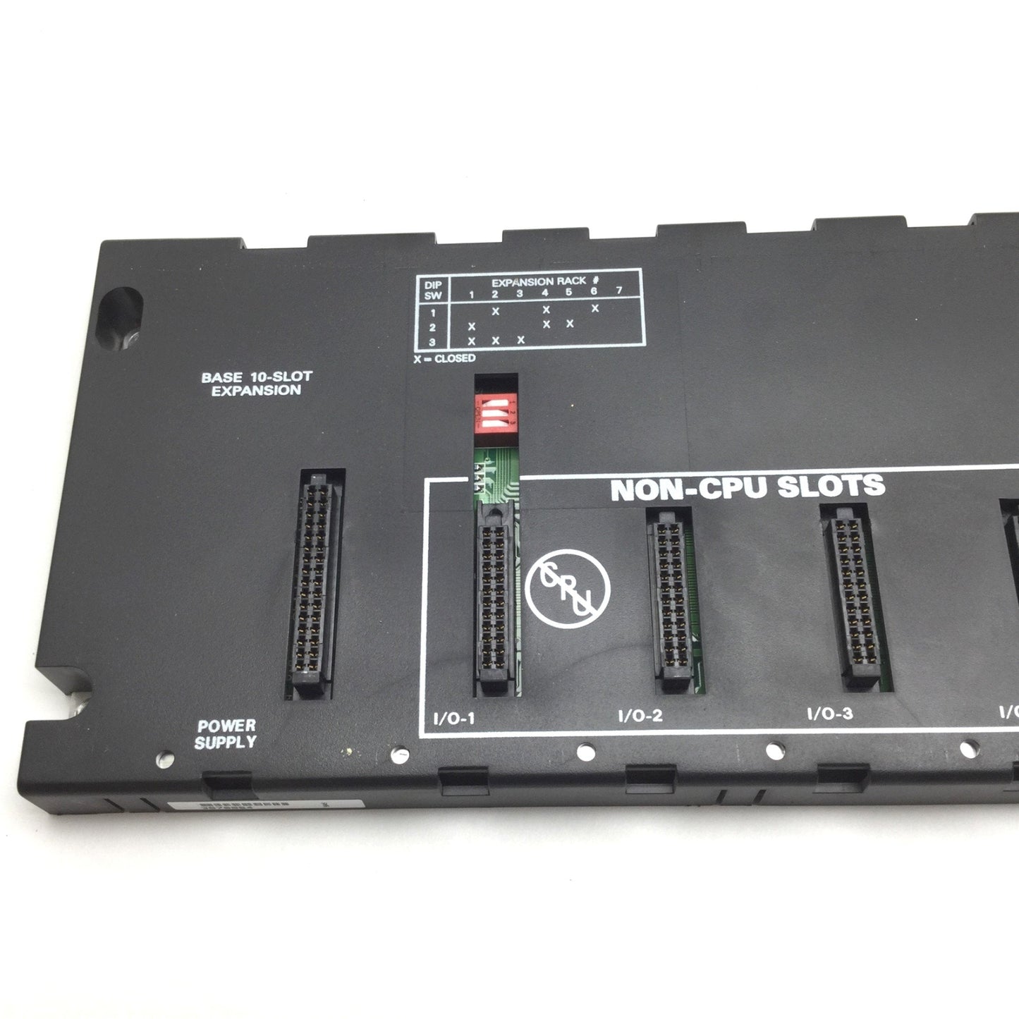Used GE Fanuc IC693CHS392H Base, 10-Slot Expansion, Series 90-30 PLC Rack, EMI