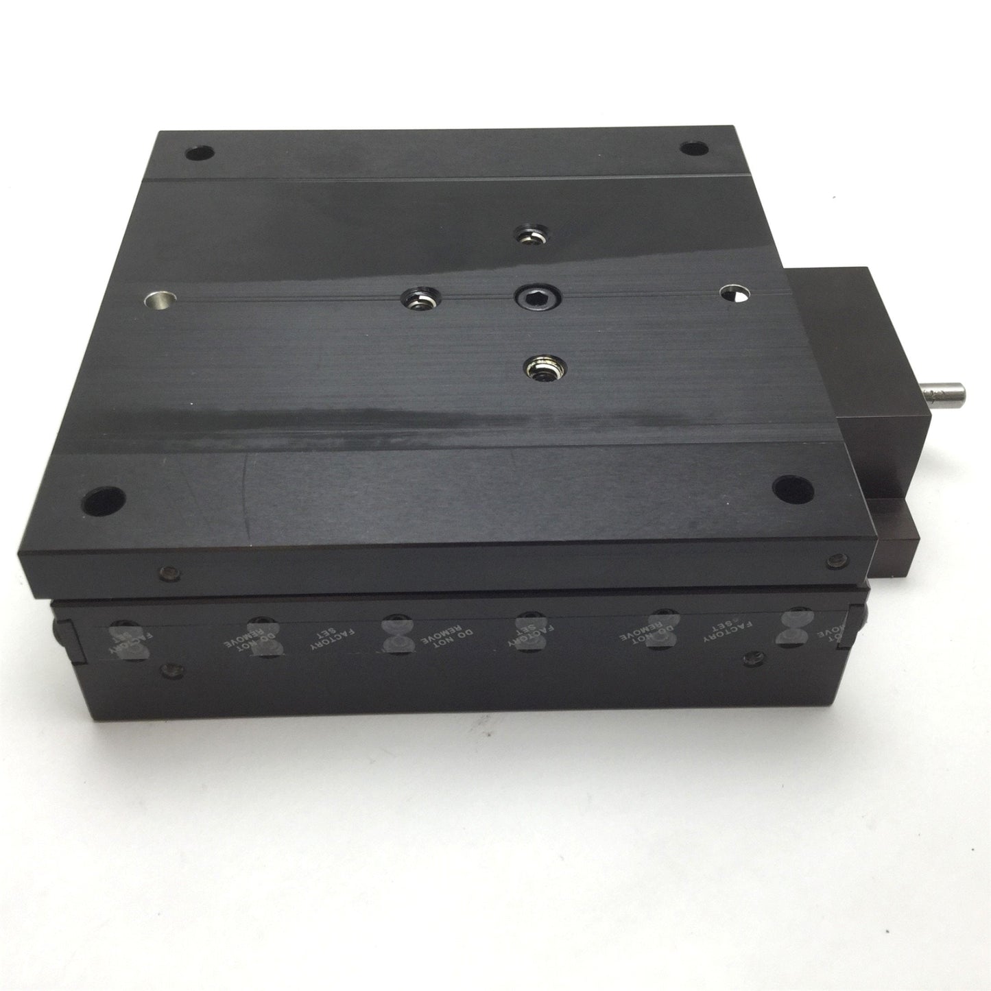 Used Parker 4945-04 Ball Bearing Positioning Table, Travel: 4", 6" x 6" Table, 100lbs