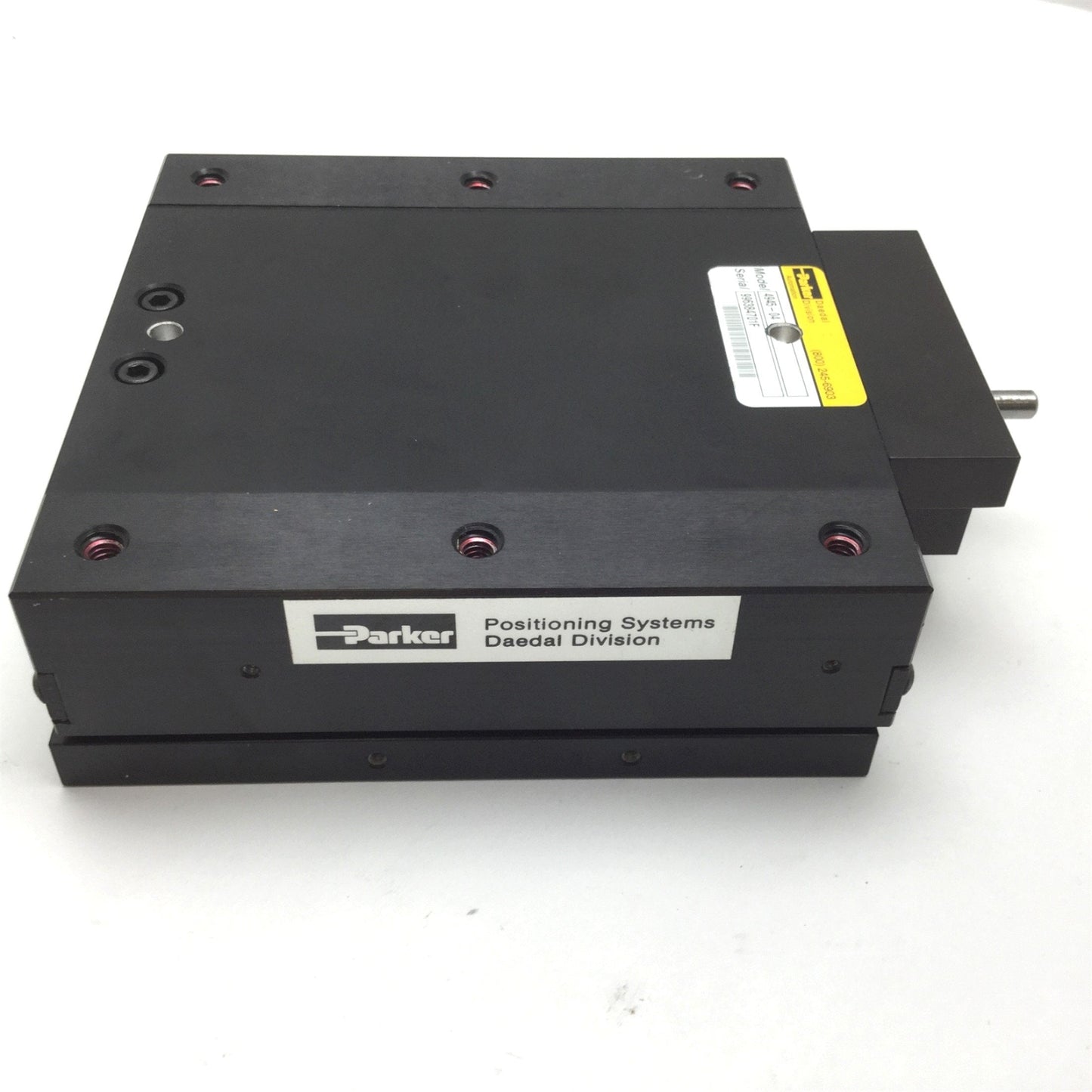 Used Parker 4945-04 Ball Bearing Positioning Table, Travel: 4", 6" x 6" Table, 100lbs