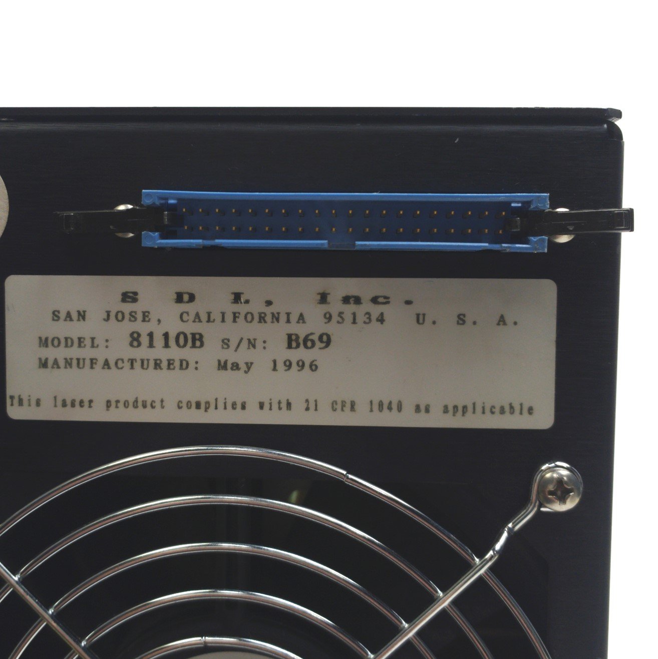 Used SDL 8110-B Fiber Optic Laser System, Diode, 10W, 808nm, 100% Output, 120VAC