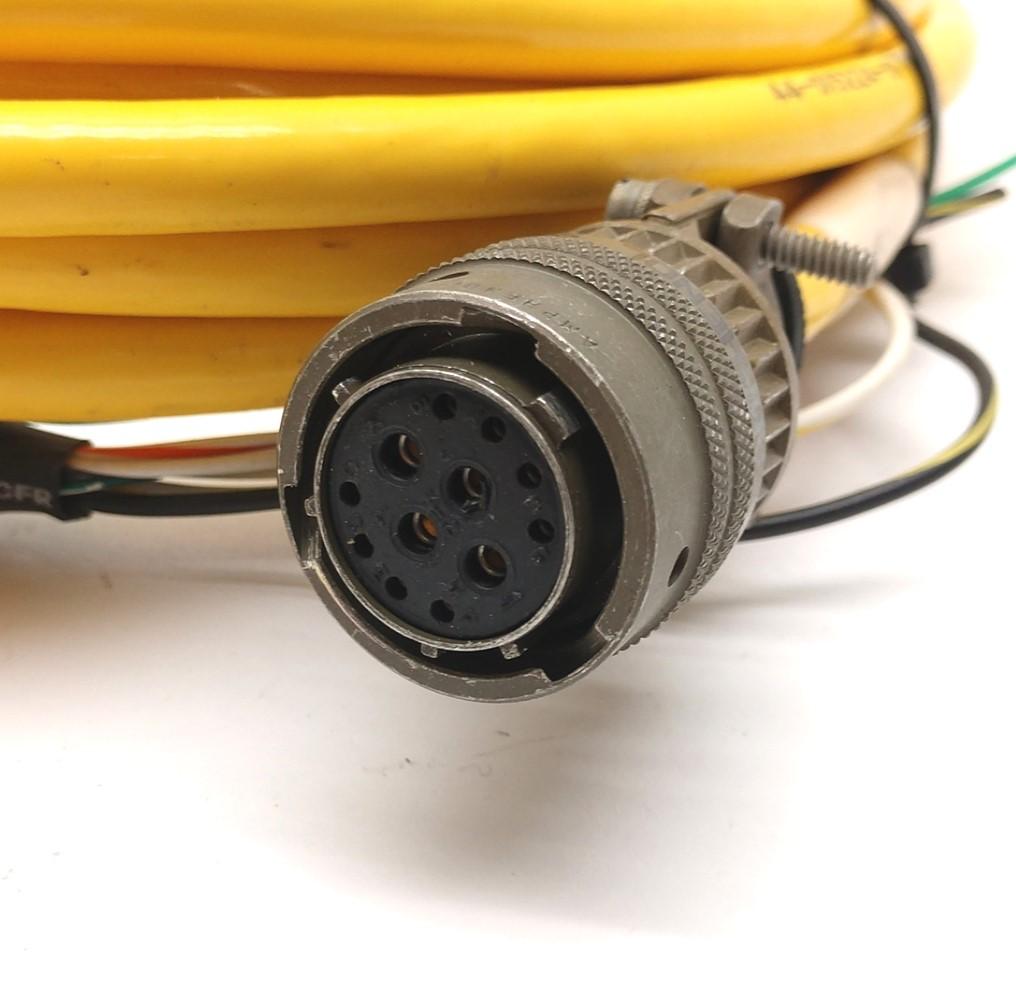Used Parker 71-015017-25 Motor Power & Hall Effect Cable, MS Round 12-Pin, 18' Long