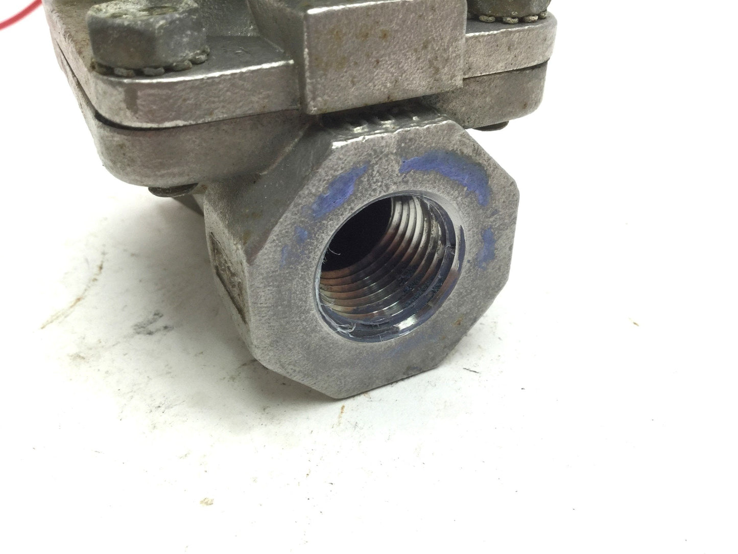 Used Asco 8210G87 Red Hat Solenoid Valve, Ports: 0.5" NPT, Voltage: 120VAC